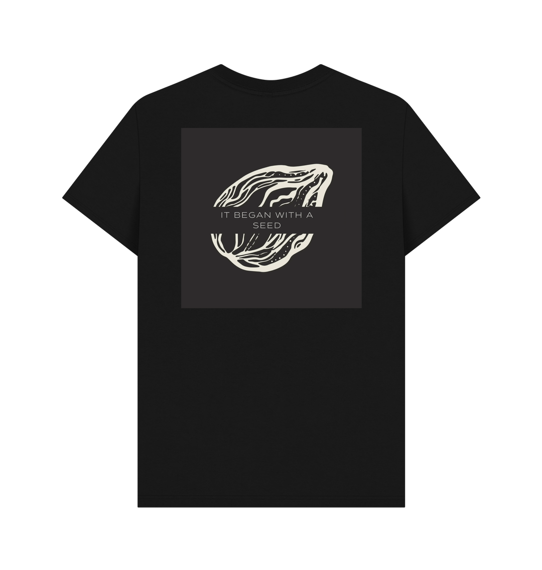 "A COW'S PURPOSE" MEN'S T-SHIRT BLACK