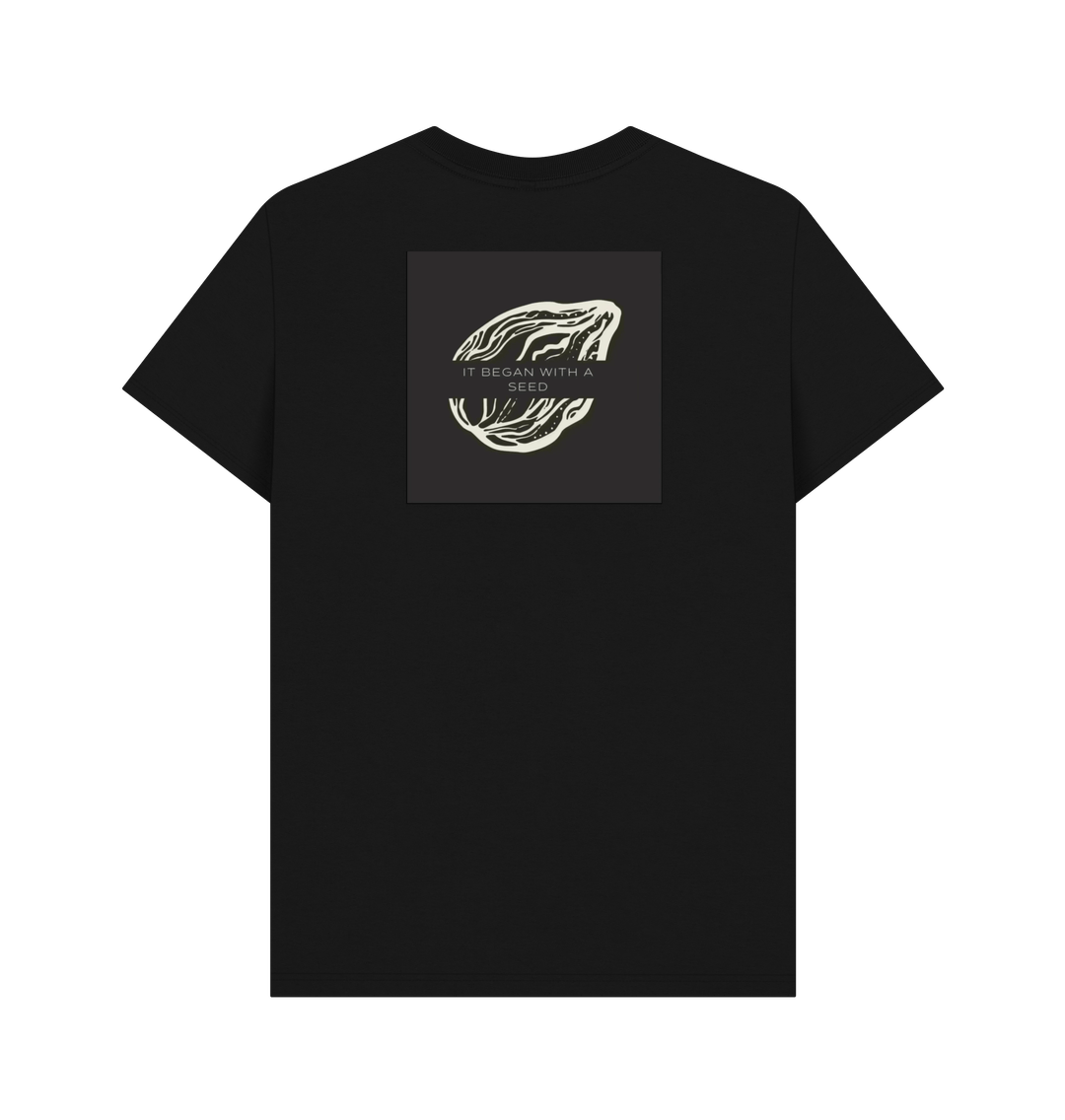 "THE IMPACT" MEN'S T-SHIRT BLACK ORGANIC COTTON