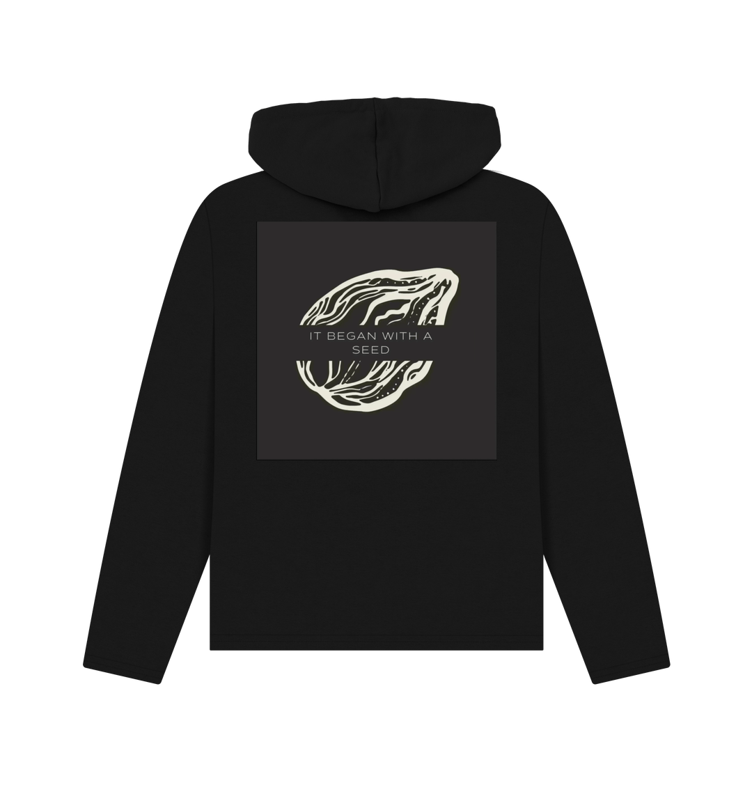 Black Printed Hoody