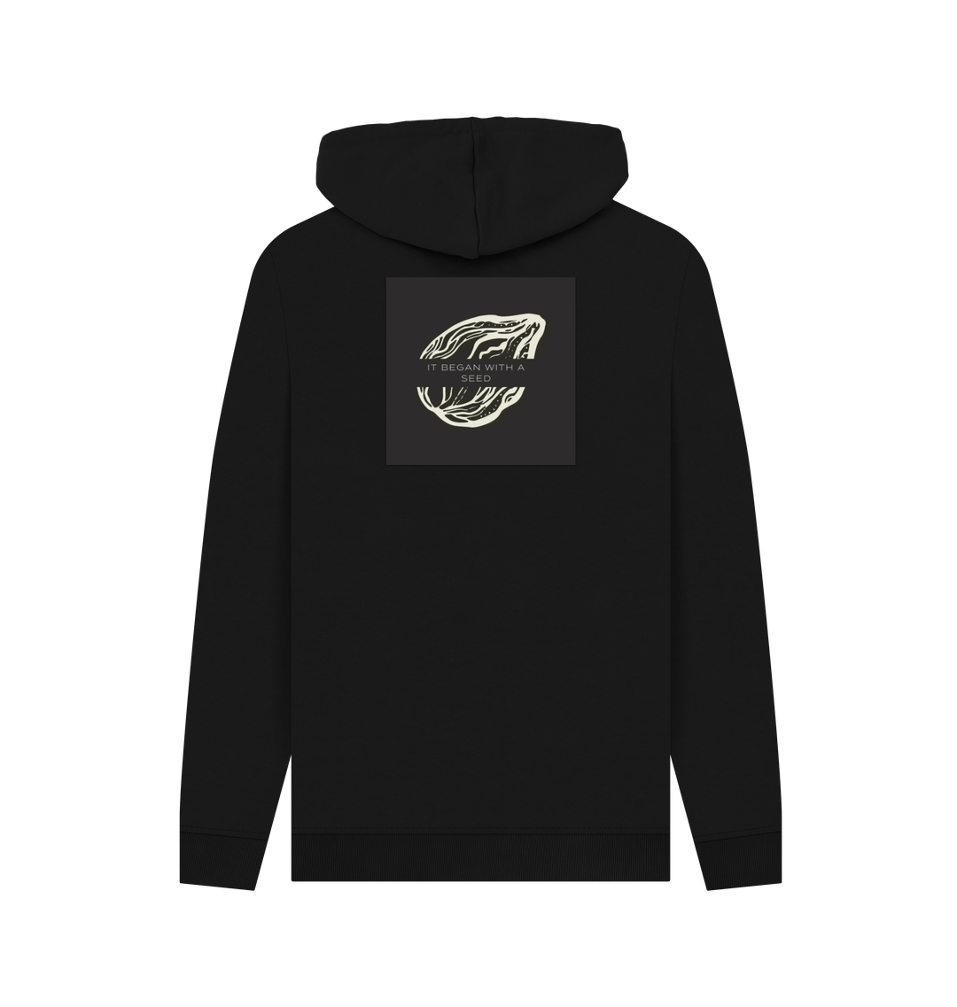 Black Printed Hoody