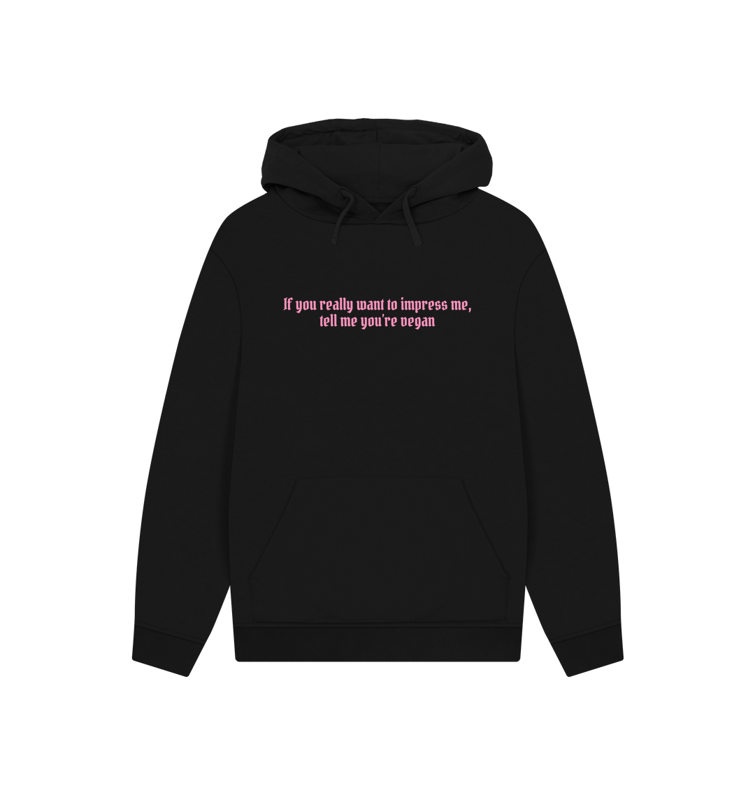 Black Printed Hoody