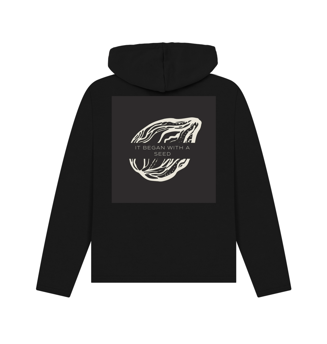“VEGAN BITCH” WOMEN’S HOODIE BLACK ORGANIC COTTON