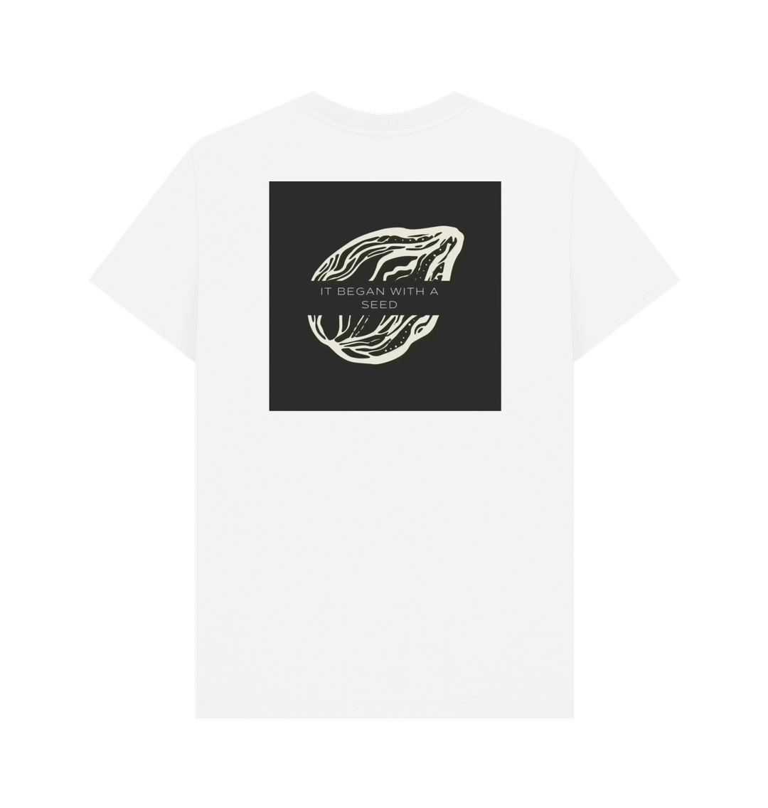 "EAT WITH LOVE" MEN'S T-SHIRT WHITE ORGANIC COTTON