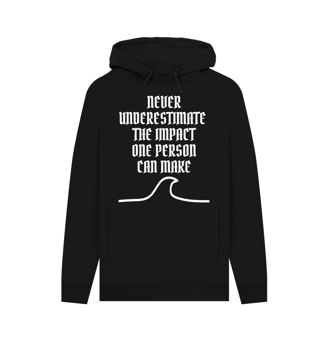 Black Printed Hoody