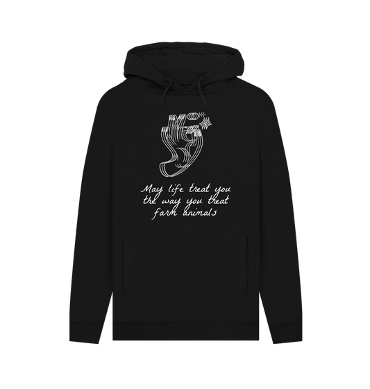 Black Printed Hoody