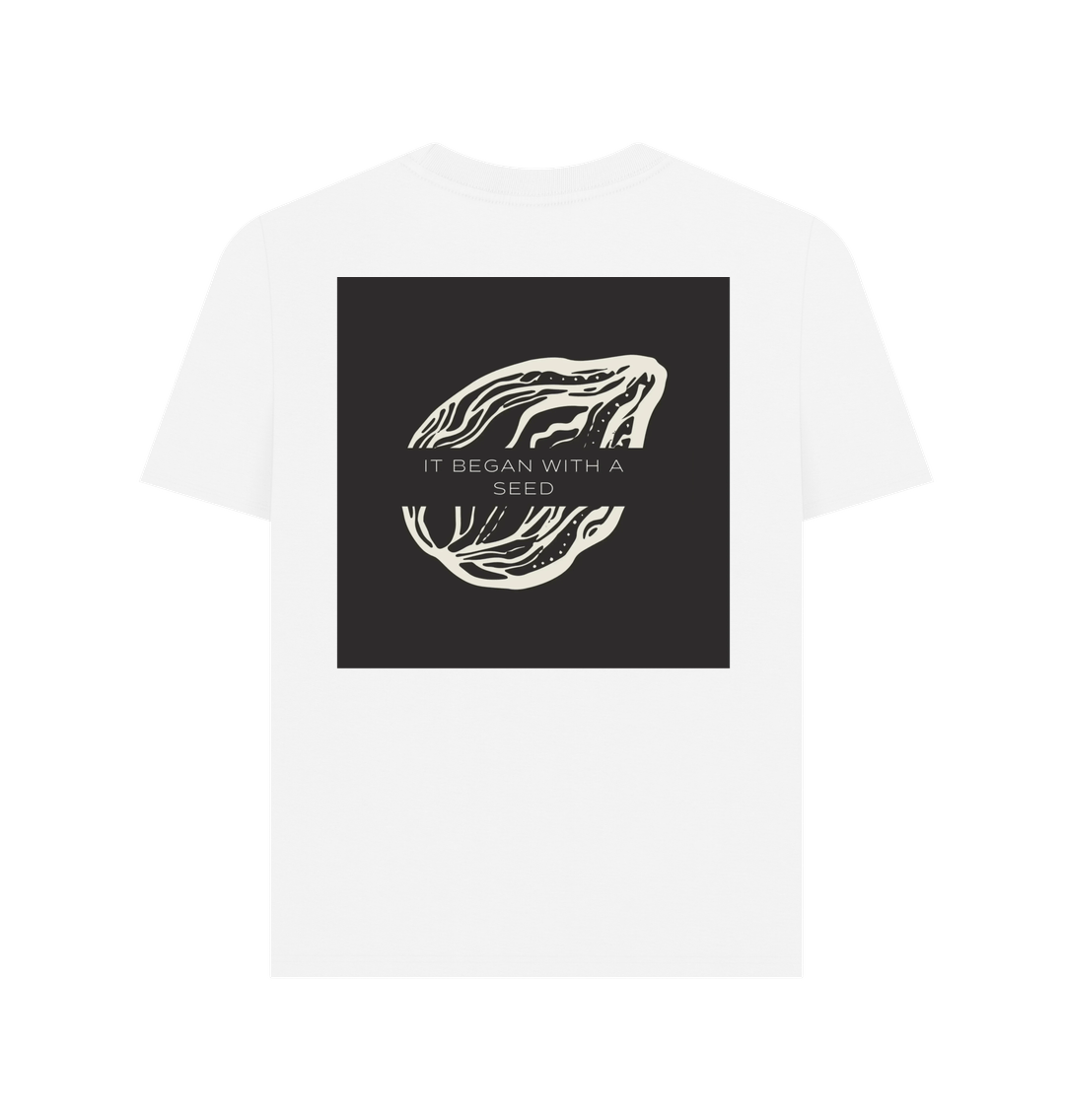 "A COW'S PURPOSE" WOMEN'S T-SHIRT WHITE