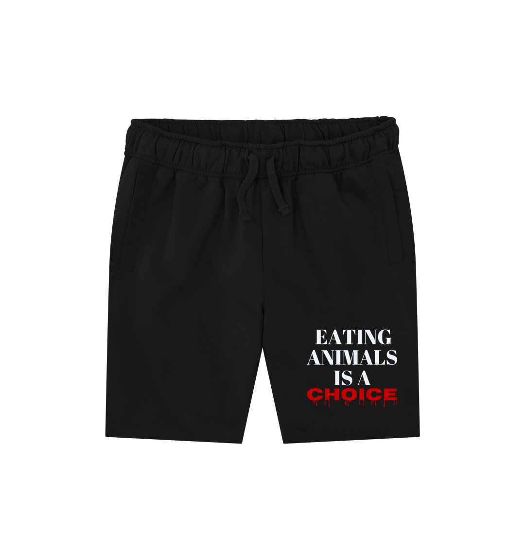 Black Printed Mens Shorts