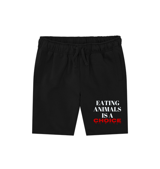 Black Printed Mens Shorts