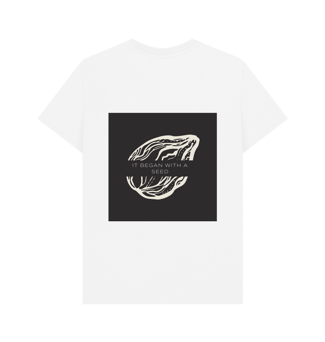 EATING ANIMALS IS A CHOICE WHITE T-SHIRT