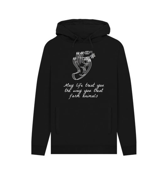 Black Printed Hoody