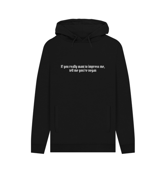 Black Printed Hoody