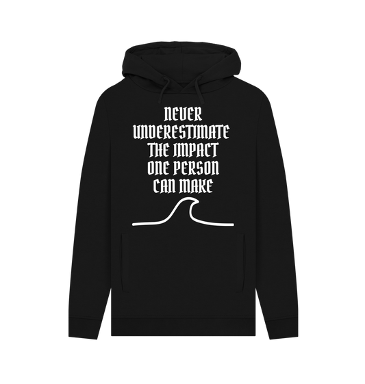Black Printed Hoody